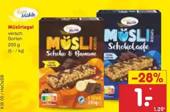 Netto Marken-Discount Korrekt müsli müsliriegel Angebot