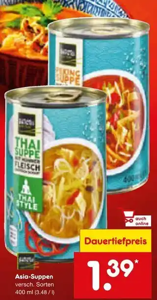 Netto Marken-Discount Biotrend peking suppe oder thai suppe mit hühnerfleisch Angebot