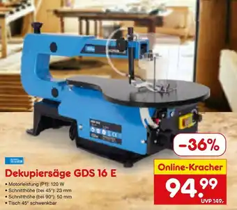 Netto Marken-Discount Scheppach dekupiersäge gds 16 e Angebot