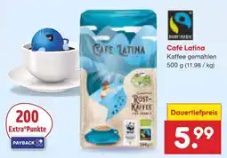 Netto Marken-Discount Café latina kaffee gemahlen Angebot