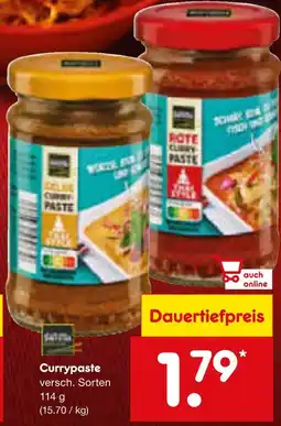 Netto Marken-Discount Asia specialities gelbe currypaste oder rote currypaste Angebot