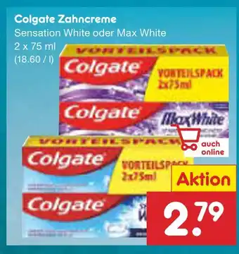 Netto Marken-Discount Colgate zahncreme sensation white oder max white Angebot