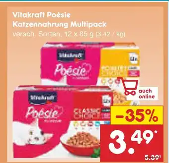 Netto Marken-Discount Vitakraft poésie katzennahrung multipack Angebot