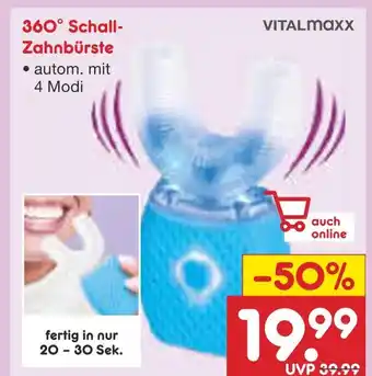 Netto Marken-Discount Vitalmaxx 360° schall-zahnbürste Angebot