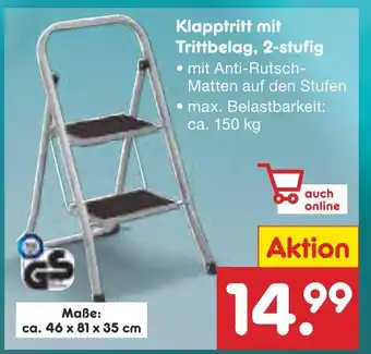 Netto Marken-Discount Klapptritt mit trittbelag, 2-stufig Angebot