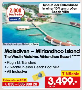 Netto Marken-Discount The westin maldives miriandhoo resort malediven – miriandhoo island Angebot