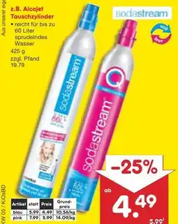 Netto Marken-Discount Sodastream z.b. alcojet tauschzylinder Angebot