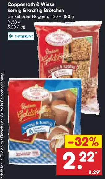 Netto Marken-Discount Coppenrath & wiese kernig & kräftig brötchen Angebot