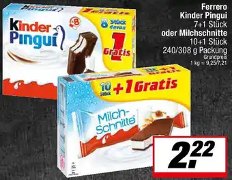 L. STROETMANN GROSSMARKT Ferrero Kinder Pingui oder Milchschnitte Angebot