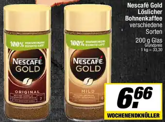 L. STROETMANN GROSSMARKT Nescafé Gold Löslicher Bohnenkaffee Angebot