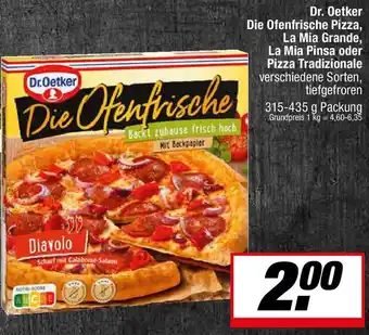 L. STROETMANN GROSSMARKT Dr. Oetker Die Ofenfrische Pizza, La Mia Grande, La Mia Pinsa oder Pizza Tradizionale Angebot