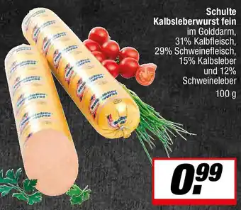 L. STROETMANN GROSSMARKT Schulte Kalbsleberwurst fein Angebot