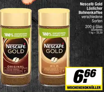 L. STROETMANN GROSSMARKT Nescafé Gold Löslicher Bohnenkaffee Angebot