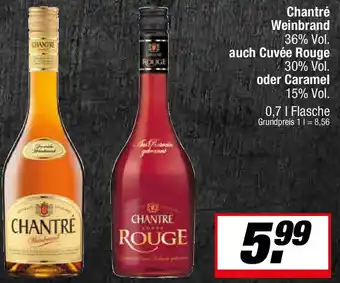 L. STROETMANN GROSSMARKT Chantré Weinbrand auch Cuvée Rouge oder Caramel Angebot