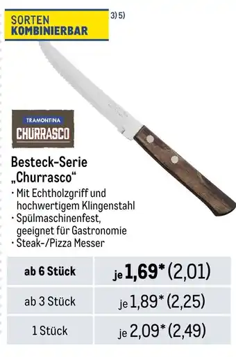 METRO TRAMONTINA Besteck-Serie „,Churrasco" Angebot