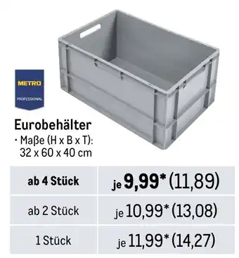 METRO METRO PROFESSIONAL Eurobehälter Angebot