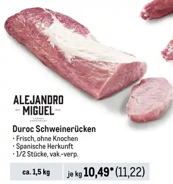 METRO ALEJANDRO MIGUEL Duroc Schweinerücken Angebot