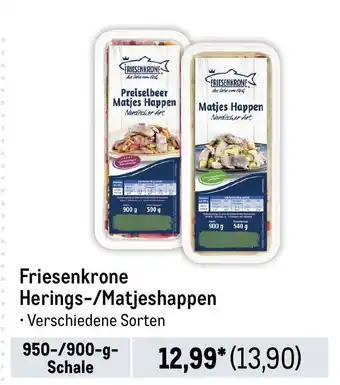 METRO Friesenkrone Herings-/Matjeshappen Angebot