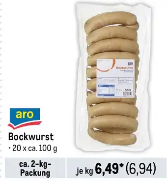 METRO aro Bockwurst Angebot