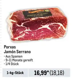 METRO Porxas Jamón Serrano Angebot