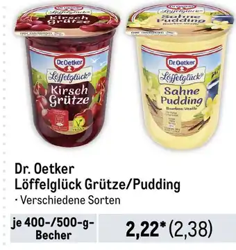 METRO Dr. Oetker Löffelglück Grütze/Pudding Angebot