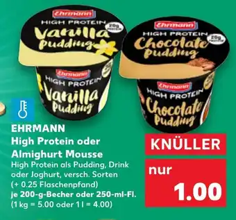 Kaufland EHRMANN High Protein oder Almighurt Mousse Angebot