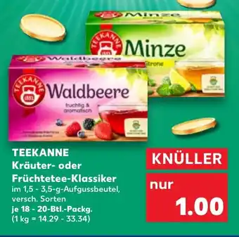 Kaufland TEEKANNE Kräuter- oder Früchtetee-Klassiker Angebot