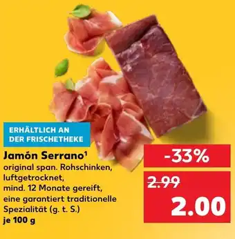 Kaufland Jamón Serrano Angebot