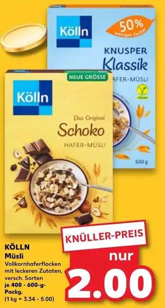 Kaufland KÖLLN Müsli Angebot