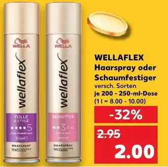 Kaufland WELLAFLEX Haarspray oder Schaumfestiger Angebot