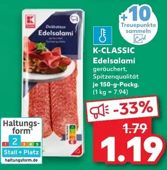 Kaufland K-CLASSIC Edelsalami Angebot