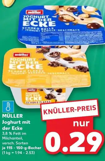 Kaufland MÜLLER Joghurt mit der Ecke Angebot