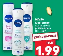 Kaufland NIVEA Deo-Spray Angebot