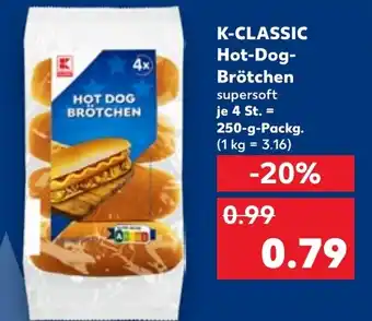 Kaufland K-CLASSIC Hot-Dog- Brötchen Angebot