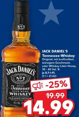 Kaufland JACK DANIEL'S Tennessee-Whiskey Angebot