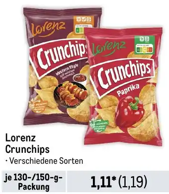 METRO Lorenz Crunchips Angebot