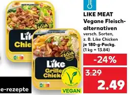 Kaufland LIKE MEAT Vegane Fleisch- alternativen Angebot