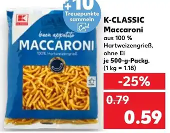 Kaufland K-CLASSIC Maccaroni Angebot