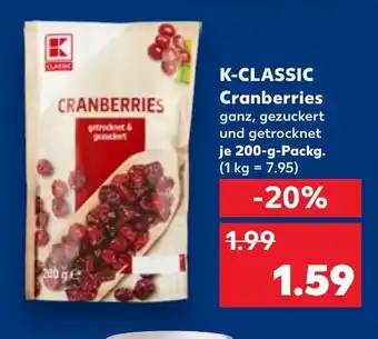 Kaufland K-CLASSIC Cranberries Angebot