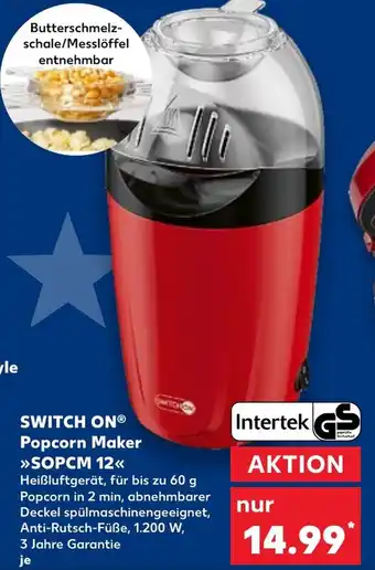 Kaufland SWITCH ON Popcorn Maker SOPCM 12 Angebot