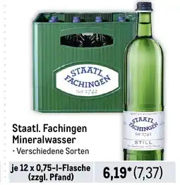 METRO Staatl. Fachingen Mineralwasser Angebot