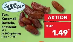 Kaufland Sanfucar Tun. Karamell- Datteln, entsteint Angebot