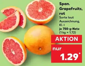 Kaufland Span. Grapefruits, rot Angebot