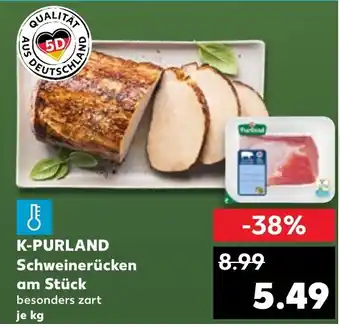 Kaufland K-PURLAND Schweinerücken am Stück Angebot