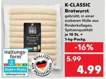 Kaufland K-CLASSIC Bratwurst Angebot