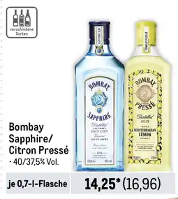 METRO Bombay Sapphire/ Citron Pressé Angebot