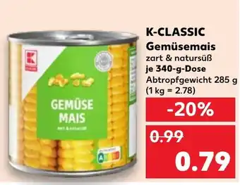 Kaufland K-CLASSIC Gemüsemais Angebot