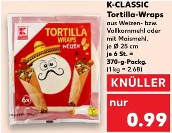 Kaufland K-CLASSIC Tortilla-Wraps Angebot