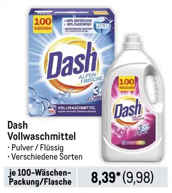 METRO Dash Vollwaschmittel Angebot