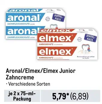 METRO Aronal/Elmex/Elmex Junior Zahncreme Angebot